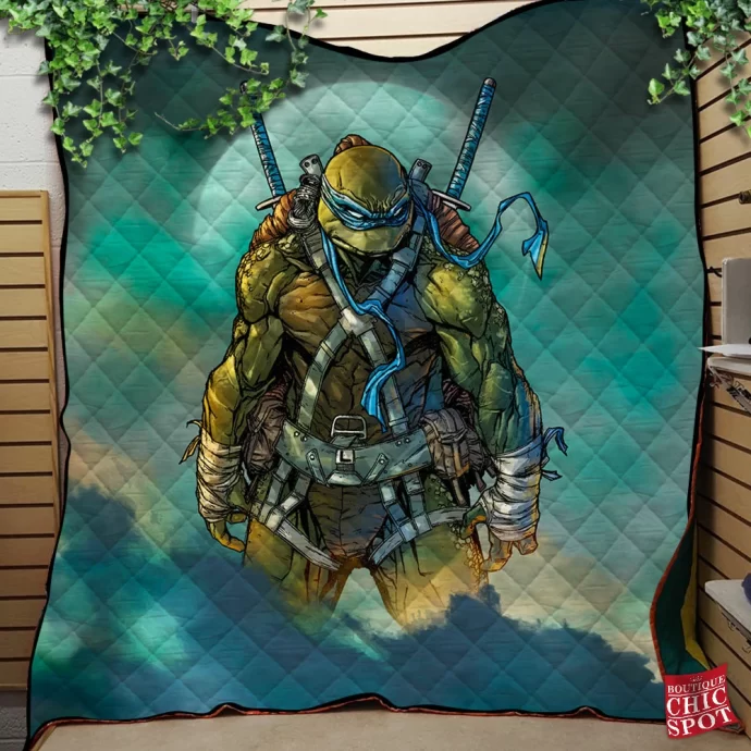 Tmnt Leonardo Quilt Blanket