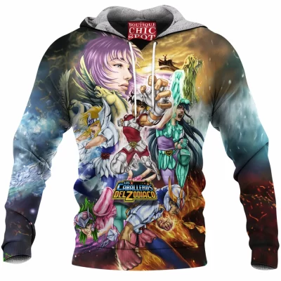 Anime Fleece-Hoodie, Saint Seiya Fleece-Hoodie