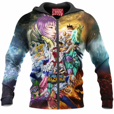 Anime Zip-Hoodie, Saint Seiya Zip-Hoodie