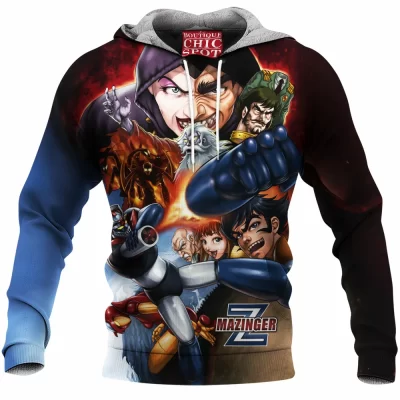 Anime Fleece-Hoodie, Mazinger Z Fleece-Hoodie