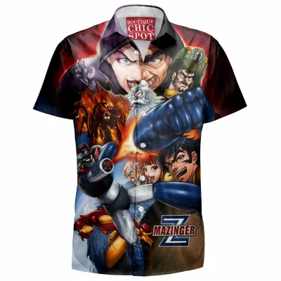 Anime Hawaiian-Shirt, Mazinger Z Hawaiian-Shirt