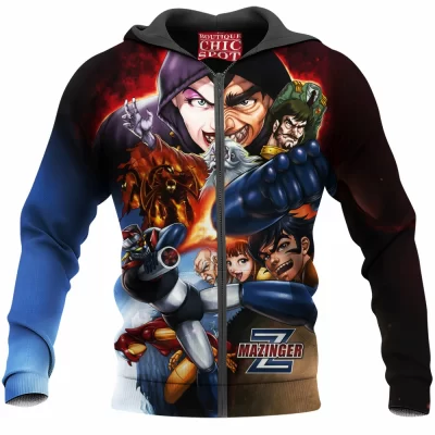 Anime Zip-Hoodie, Mazinger Z Zip-Hoodie