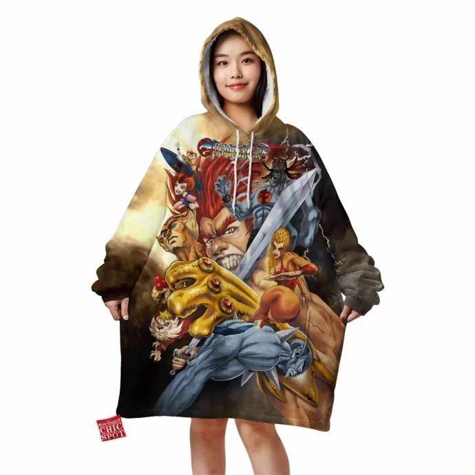 ThunderCat,Meows Blanket Hoodie