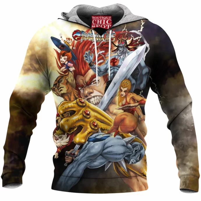 ThunderCat,Meows Fleece Hoodie