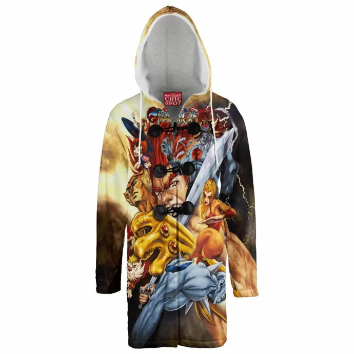 ThunderCat,Meows Hooded Cloak Coat