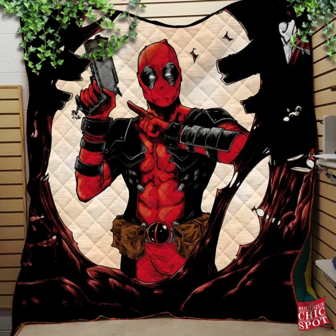 Deadpool Quilt Blanket