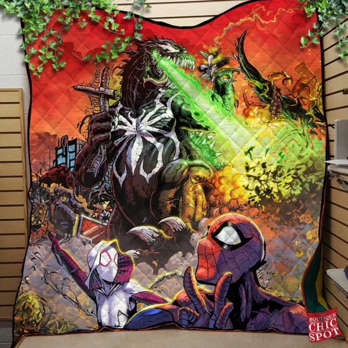 Godzilla Quilt Blanket