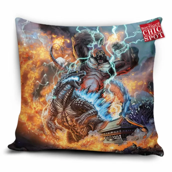 Kong Vs Godzilla Pillow Cover