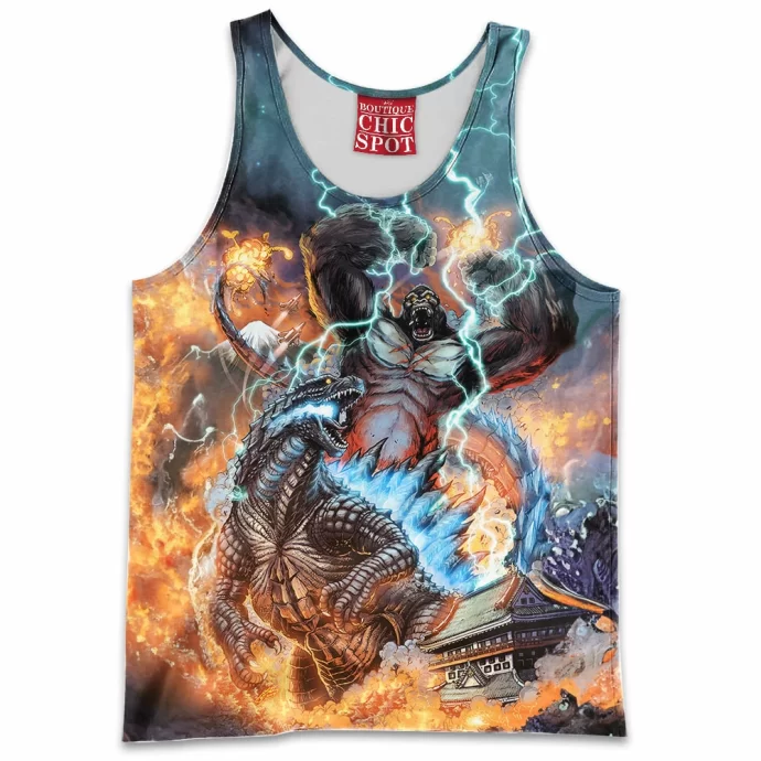 Kong Vs Godzilla Tank Top