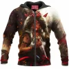 Anime Zip-Hoodie, Mononoke Hime Zip-Hoodie, Princess Mononoke Zip-Hoodie, Ghibli Zip-Hoodie