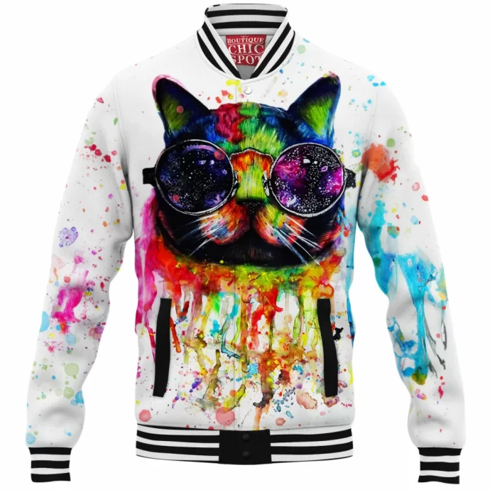 Space Cat Baseball Jacket