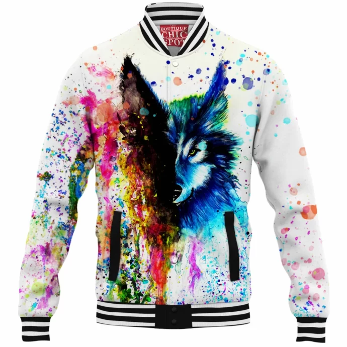 Space Wolf Baseball Jacket