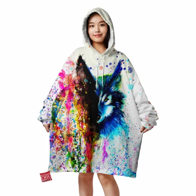 Space Wolf Blanket Hoodie