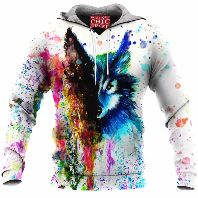 Space Wolf Fleece Hoodie