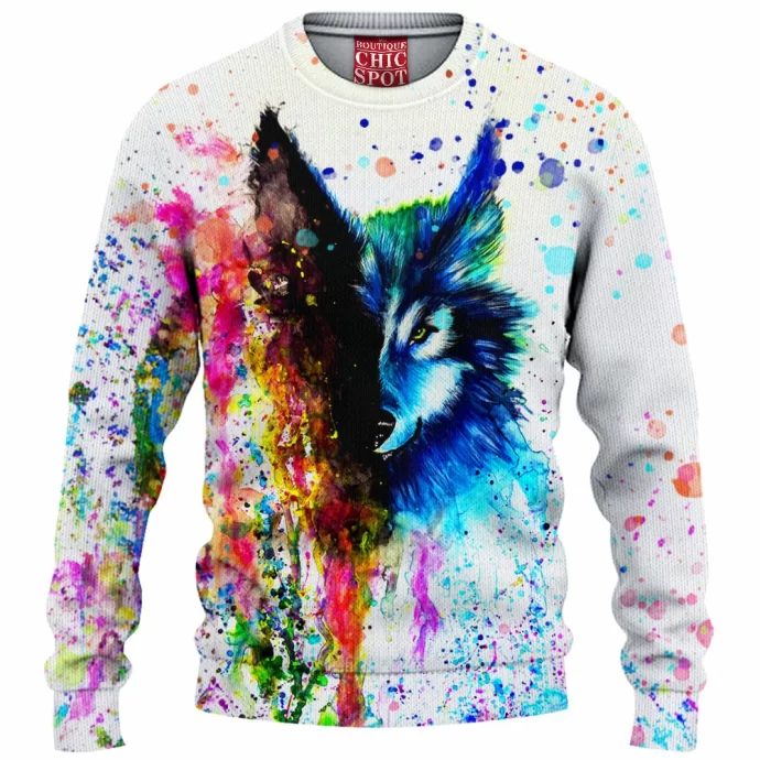 Space Wolf Knitted Sweater