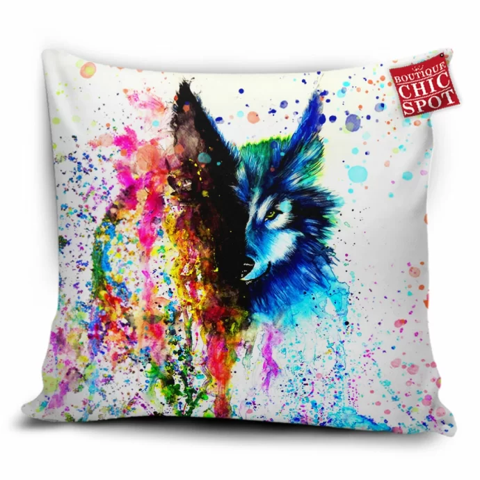 Space Wolf Pillow Cover