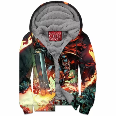 Comic Zip-Fleece-Hoodie, Spawn Zip-Fleece-Hoodie