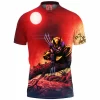 Comic Polo Shirt, Wolverine Polo Shirt, X-men Polo Shirt