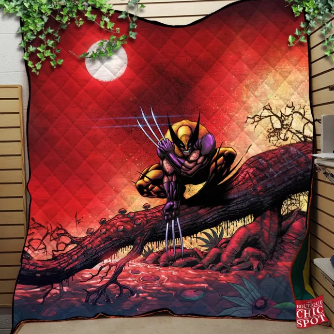 Wolverine Quilt Blanket