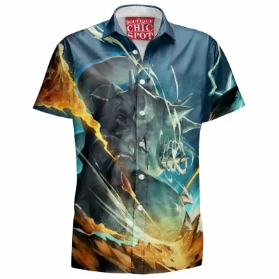 Anime Hawaiian-Shirt, Rhydon Hawaiian-Shirt, Pokemon Hawaiian-Shirt