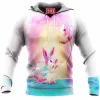 Anime Fleece-Hoodie, Pokemon Fleece-Hoodie, Sylveon Fleece-Hoodie