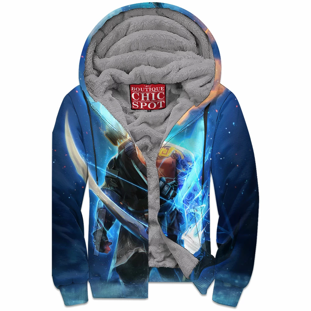 Game Zip-Fleece-Hoodie, Overwatch Zip-Fleece-Hoodie, Hanzo Zip-Fleece-Hoodie 1 N HUY Boutique 5001 Zip Fleece Hoodie
