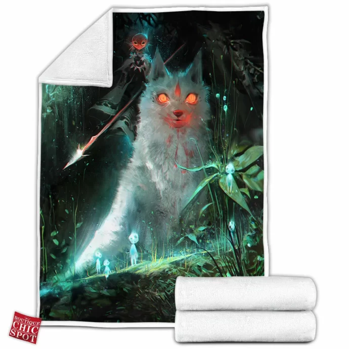 Princess Mononoke Fleece Blanket