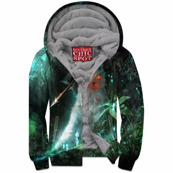 Princess Mononoke Zip Fleece Hoodie