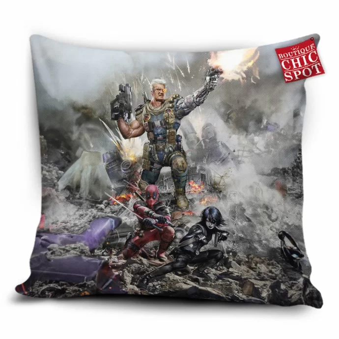 Deadpool And Cable Pillow Cover