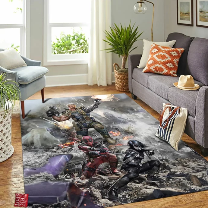 Deadpool And Cable Rectangle Rug