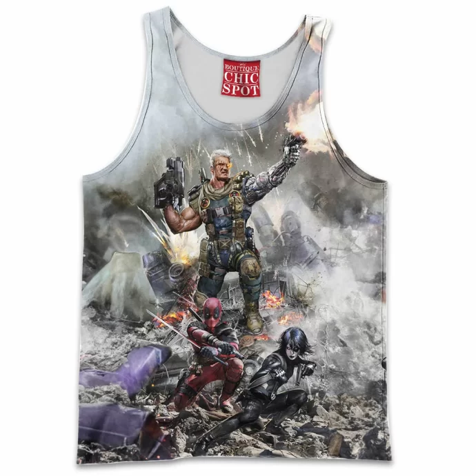 Deadpool And Cable Tank Top