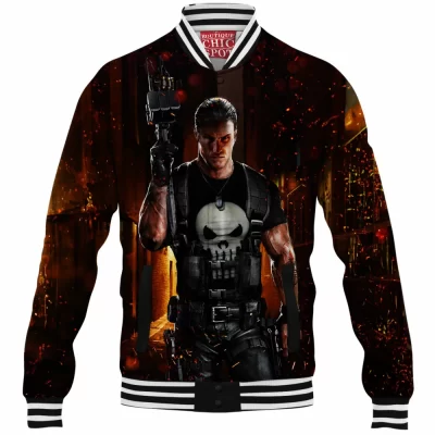 Comic Baseball-Jacket, Punisher Baseball-Jacket
