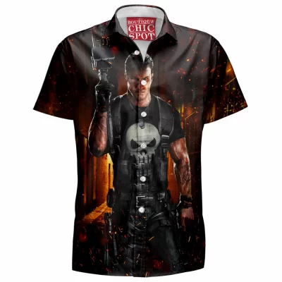 Comic Hawaiian-Shirt, Punisher Hawaiian-Shirt