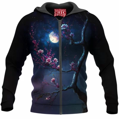 Flower Zip-Hoodie