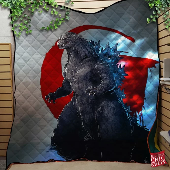 Godzilla Quilt Blanket