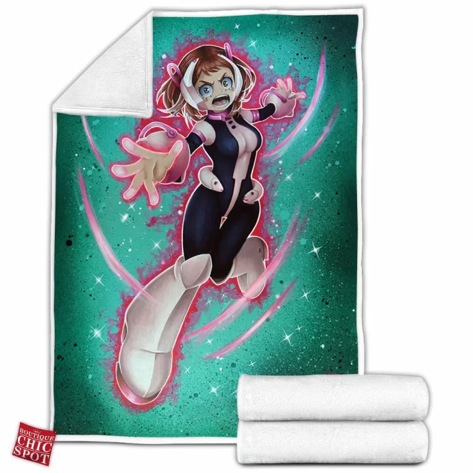 Ochako Uraraka Fleece Blanket