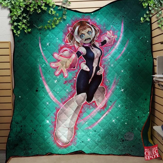 Ochako Uraraka Quilt Blanket