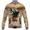 Anime Baseball-Jacket, One Piece Baseball-Jacket, Crocodile Baseball-Jacket, Monkey D Luffy Baseball-Jacket