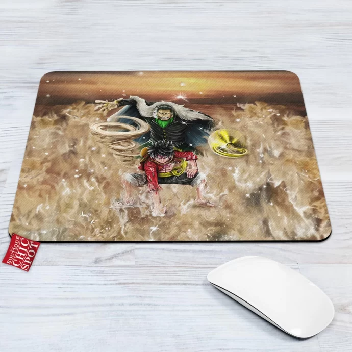 Sir Crocodile and Luffy Mouse Pad