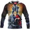 Edward Elric Fleece-Hoodie, Alphonse Elric Fleece-Hoodie, Fullmetal Alchemist Fleece-Hoodie, Anime Fleece-Hoodie