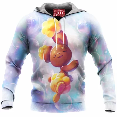 Anime Fleece-Hoodie, Pokemon Fleece-Hoodie, Buneary Fleece-Hoodie
