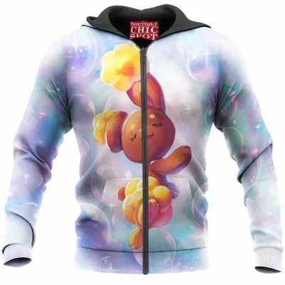 Anime Zip-Hoodie, Pokemon Zip-Hoodie, Buneary Zip-Hoodie