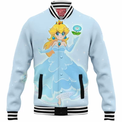 Game Baseball-Jacket, Mario Baseball-Jacket, Princess Peach Baseball-Jacket