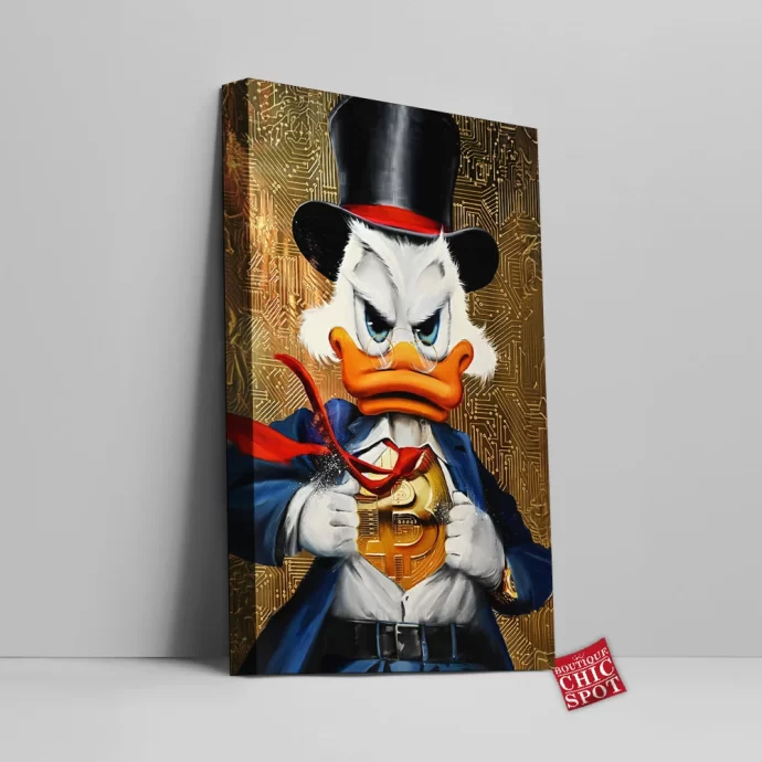 Scrooge McDuck Canvas Wall Art