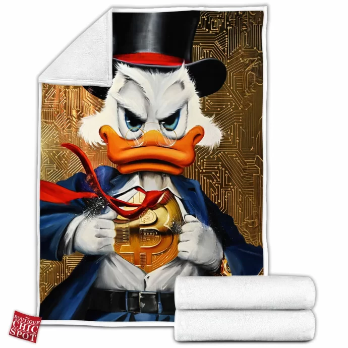 Scrooge McDuck Fleece Blanket