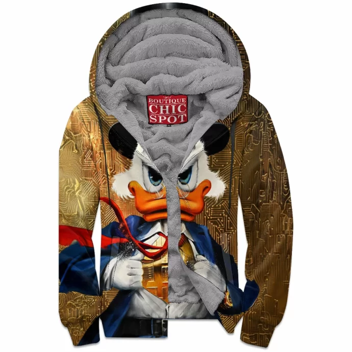 Scrooge McDuck Zip Fleece Hoodie