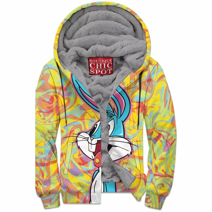 Bugs Bunny Zip Fleece Hoodie