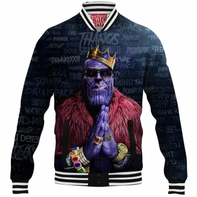 Comic Baseball-Jacket, Thanos Baseball-Jacket