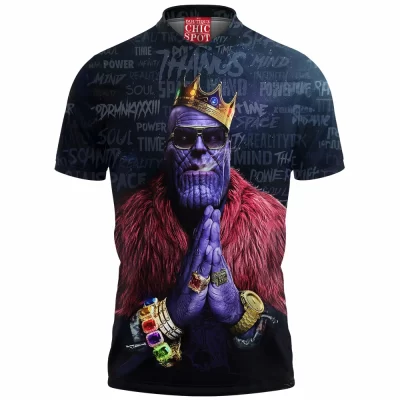 Comic Polo Shirt, Thanos Polo Shirt