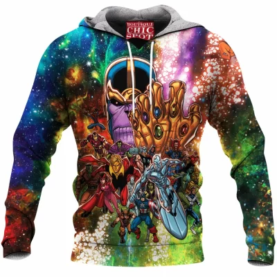 Comic Fleece-Hoodie, Thanos Fleece-Hoodie